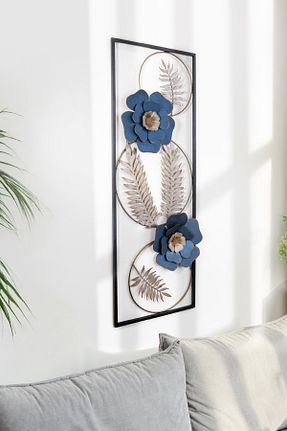 محصول دکوراسیون دیوار آبی فلزی ENZODEKOR - کد 890334412