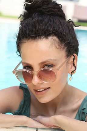 عینک آفتابی قهوه ای زنانه UV400 By Harmony - کد 95437871
