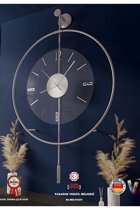 ساعت دیواری مشکی 50 * 75 MetaQuartz Aksesuar - کد 748310269