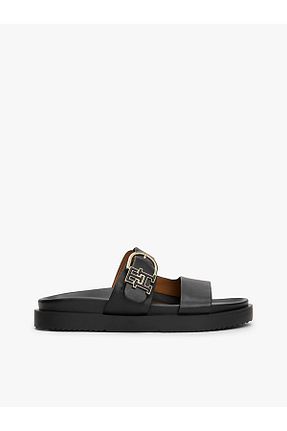 دمپائی مشکی زنانه پاشنه تخت Tommy Hilfiger - کد 902937545