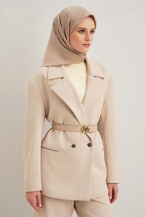 روسری بژ پلی استر Armine - کد 891051293