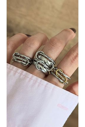 انگشتر استیل (فولاد) طوسی زنانه استیل (فولاد) Opia JEWELRY - کد 898407795