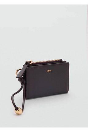 کیف پول قهوه ای زنانه سایز متوسط MANGO - کد 901563121