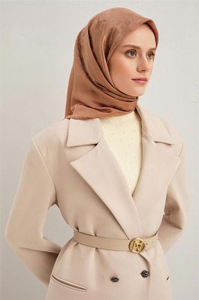 روسری قهوه ای İpek Jakar Armine - کد 892372156