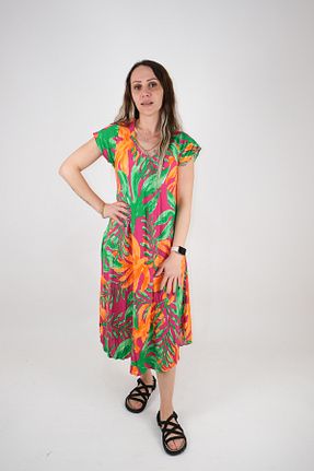 لباس نارنجی زنانه بافتنی Türkiş Otantik - کد 901463769