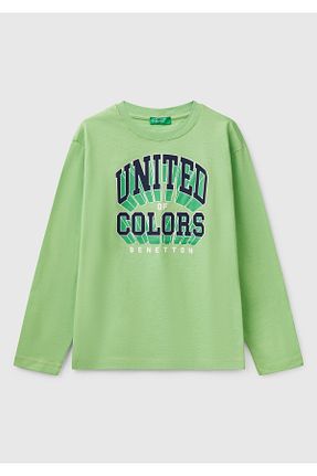 تیشرت سبز بچه گانه رگولار United Colors of Benetton - کد 901585335