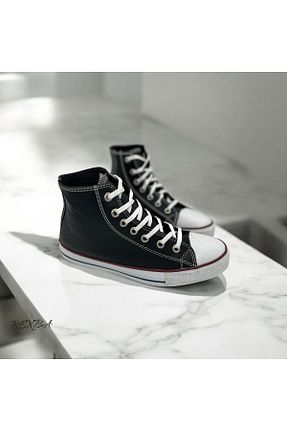 بوت / نیم بوت مشکی مردانه چرم مصنوعی Rexba - کد 901593103