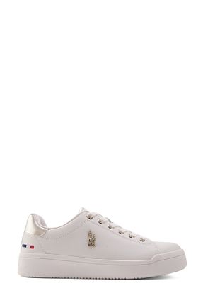 کفش اسنیکر بژ زنانه بند دار U.S. Polo Assn. - کد 894018864