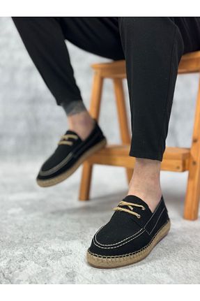 کفش کژوال مشکی مردانه چرم مصنوعی TUGERDİ - کد 901598098