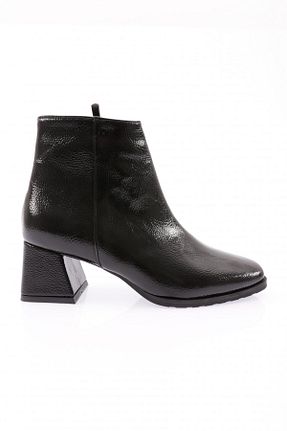 بوت / نیم بوت مشکی زنانه چرم مصنوعی Dgn - کد 639275351