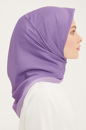 روسری بنفش پنبه ای Armine - کد 762242329