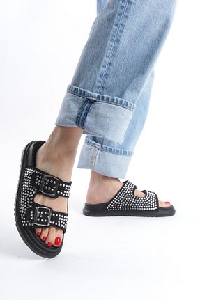 دمپائی مشکی زنانه جیر Limeo - کد 901580046
