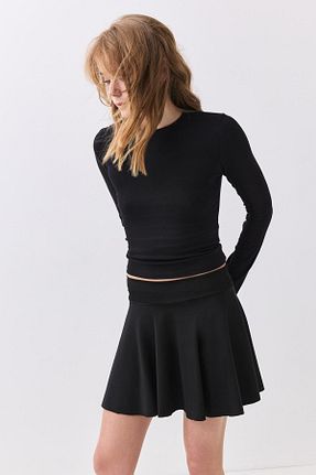 بادی مشکی زنانه یقه دوچرخه Trendiz - کد 901584734