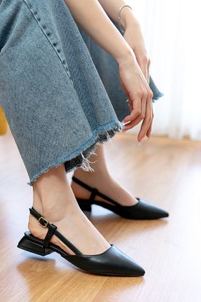بابت مشکی زنانه چرم مصنوعی DİVOLYA - کد 902558759