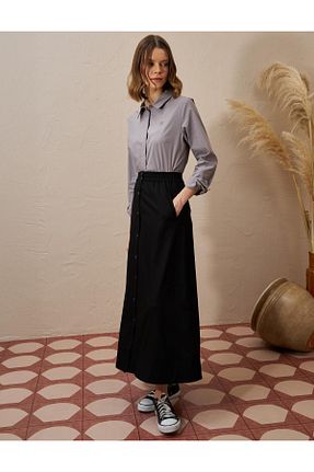 دامن حجاب مشکی زنانه رگولار Kayra - کد 901584891