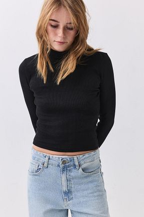 بلوز مشکی زنانه رگولار Trendiz - کد 901583892