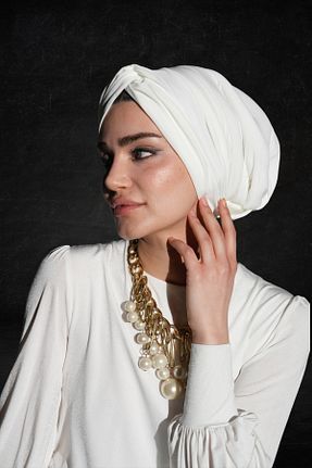 کلاه شنای حجاب سفید زنانه Ambargo - کد 901582617