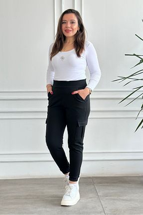 ساق شلواری مشکی زنانه بافت Yağmur Butik - کد 901623029