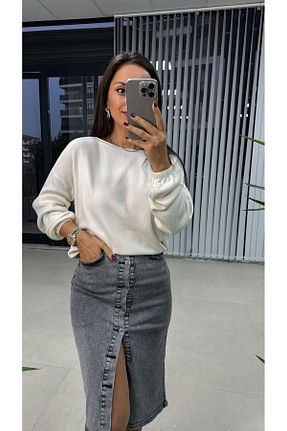 پلیور نباتی زنانه ساده caddstore - کد 901591081