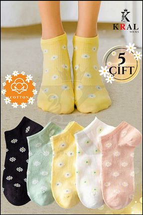 جوراب آبی زنانه پنبه ای KRAL SOCKS - کد 824098385