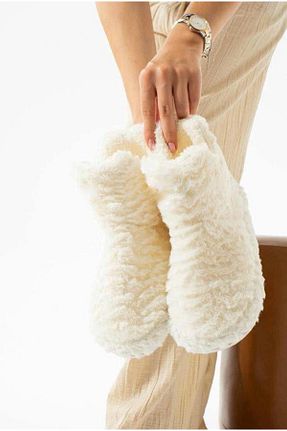 بوت خانگی نباتی زنانه پارچه ای ŞENSHOES - کد 867541848