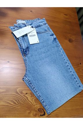 شلوار جین آبی زنانه پاچه لوله تفنگی duygutufanbutik - کد 901589795