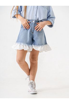 شلوارک و برمودا آبی بچه گانه رگولار GİYİCEM TEKSTİL - کد 902678236