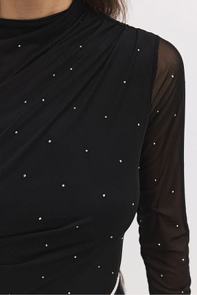 بادی مشکی زنانه یقه دوچرخه No Matter What - کد 901634695