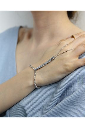 شاهمران جواهر زنانه روکش نقره MARCİELO Accessories - کد 901620220