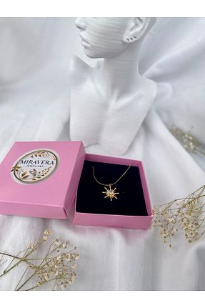 گردنبند استیل ( فولاد ) طلائی استیل (فولاد) Miravera Jewellery - کد 901631843