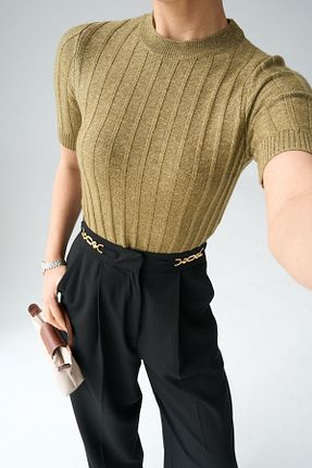 بلوز سبز زنانه ساده LOOSH - کد 901637682