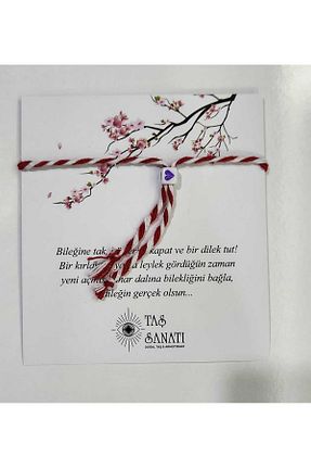 دستبند جواهر بنفش زنانه منجق Taş Sanatı Doğaltaş - کد 901630581
