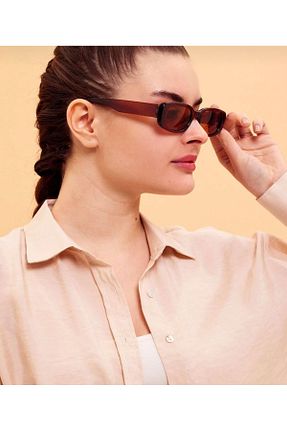 عینک آفتابی قهوه ای زنانه 50 MİSE - کد 901645565