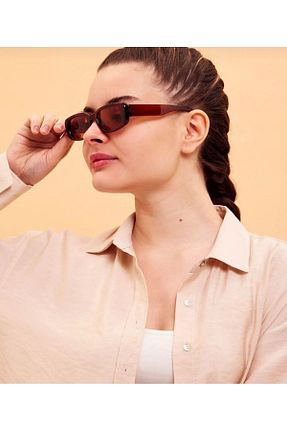 عینک آفتابی قهوه ای زنانه 50 MİSE - کد 901645565