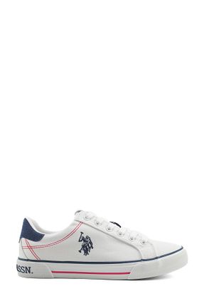 کفش اسنیکر سفید زنانه بند دار U.S. Polo Assn. - کد 901674349