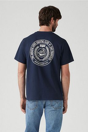 تیشرت آبی مردانه اسلیم فیت Levi
