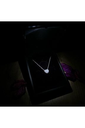 گردنبند نقره سفید زنانه 925 عیار LOTUS JW - کد 790378691