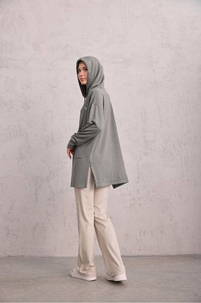 سوئیشرت خاکی زنانه ساده Laina - کد 901733490