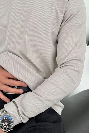 تیشرت طوسی مردانه رگولار hafkagiyim - کد 901729021