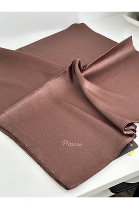 روسری قهوه ای پلی استر Picasso - کد 826574293