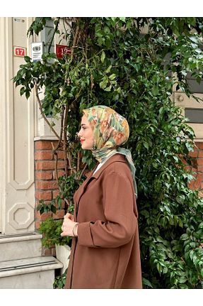 شال سبز زنانه پنبه ای awix - کد 902912596