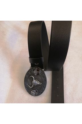 کمربند مشکی زنانه چرم خالص Butik Tülin - کد 901743289
