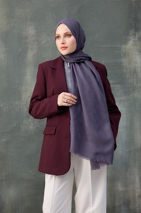 شال طوسی زنانه پنبه پلی استر İpekhan - کد 901747078