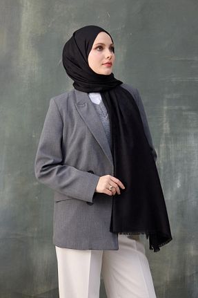 شال مشکی زنانه پنبه پلی استر İpekhan - کد 901747086