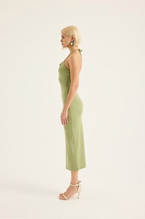 لباس سبز زنانه بافتنی SEVİLEN - کد 901746053