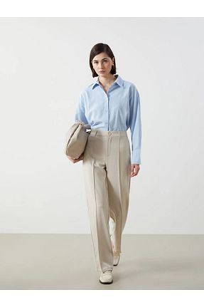 شلوار نباتی زنانه الاستین LC Waikiki - کد 901746434