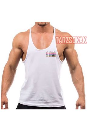 تیشرت سفید مردانه اورسایز Tarzsokak - کد 901743822