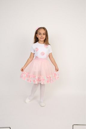 تیشرت صورتی بچه گانه رگولار Nacar - کد 902916763