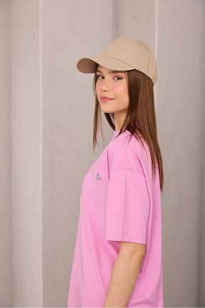کلاه بژ زنانه پنبه ای Laina - کد 901753355