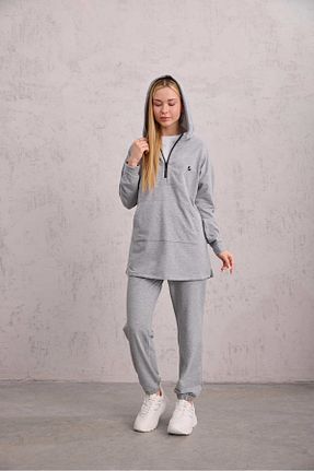 ست گرمکن حجاب طوسی رگولار Laina - کد 902915583